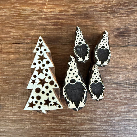 Christmas H Block Printing Stamps