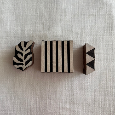Abstract H Block Printing Stamps