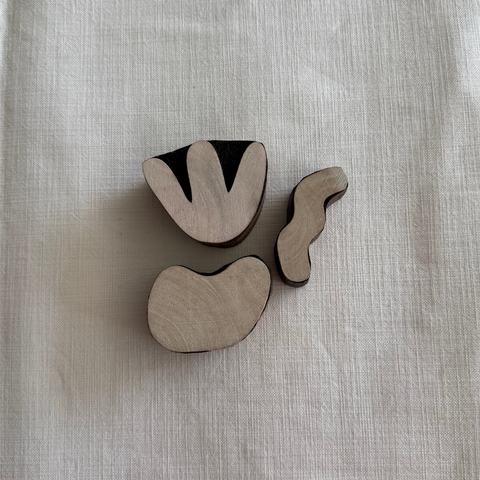 Abstract B Block Printing Stamps