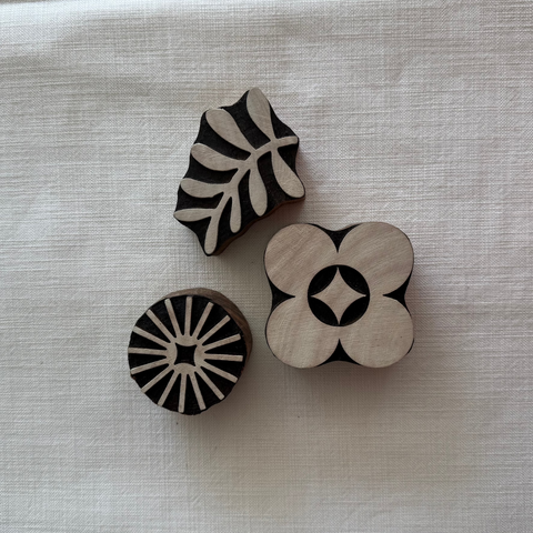 Abstract F Block Printing Stamps