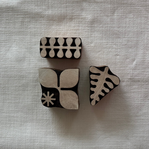 Abstract E Block Printing Stamps