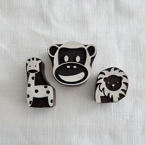 Wildlife B Block Printing Stamps