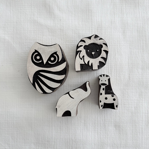 Wildlife C Block Printing Stamps