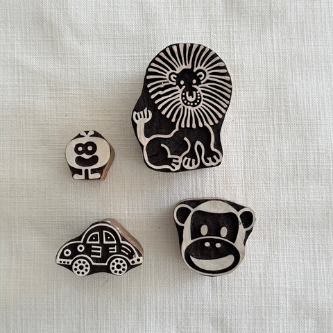 Wildlife D Block Printing Stamps