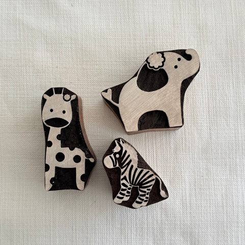 Wildlife E Block Printing Stamps