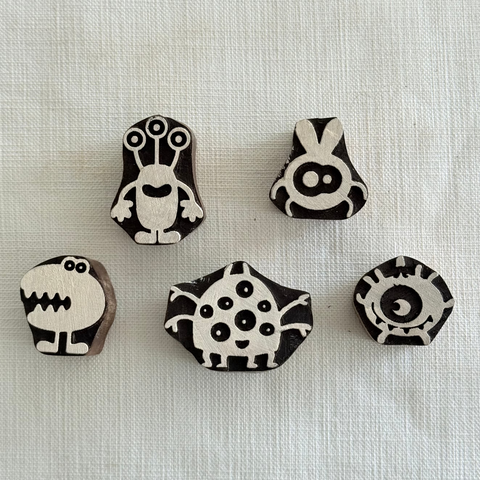 Cartoon Characters D Block Printing Stamps