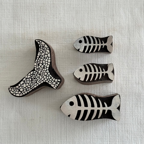 Marine E Block Printing Stamps