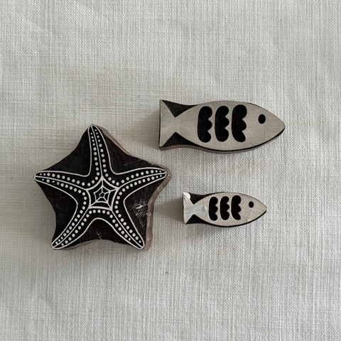 Marine F Block Printing Stamps