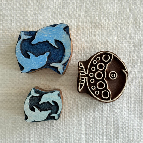 Marine H Block Printing Stamps