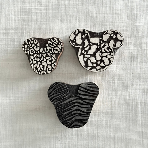 Animal Prints E Abstract Block Printing Stamps