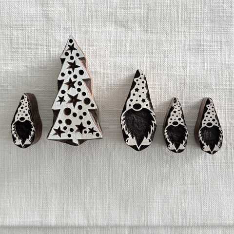 Christmas B Block Printing Stamps