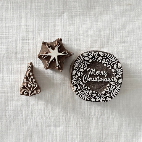 Christmas C Block Printing Stamps