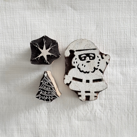 Christmas E Block Printing Stamps